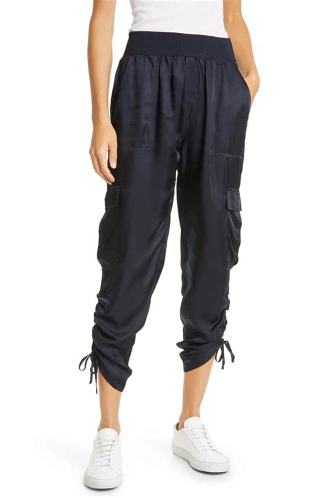 hermes silk cargo pants.